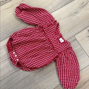 Stylish Red and White Bubble